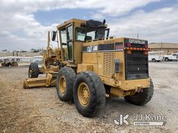 (Jurupa Valley, CA) 2001 Cat 143H Motor Grader, EROPS, Pan, Tilt, Rotate, Mould Board, Hydraulic Rip