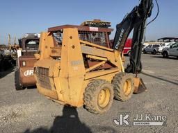 (Jurupa Valley, CA) 1988 Case 1845C Rubber Tired Skid Steer Loader Not Running, Engine Turns Over, B