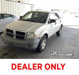 (Jurupa Valley, CA) 2007 Dodge Durango 4x4 Sport Utility Vehicle Runs & Moves, Abs Light Is On , Pos