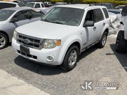 (Jurupa Valley, CA) 2008 Ford Escape Hybrid AWD Sport Utility Vehicle Not Running, No Key