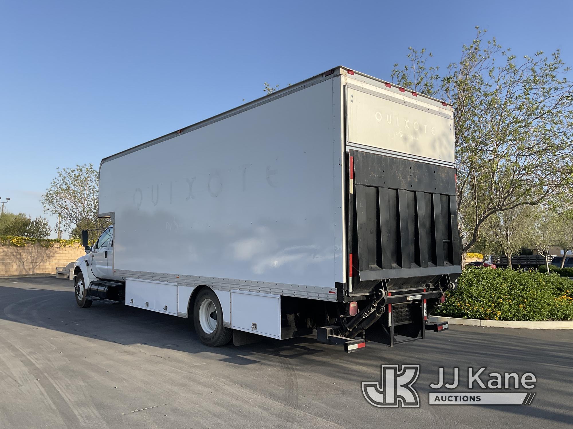 (Jurupa Valley, CA) 2010 Ford F650 Van Body Truck Runs & Moves, Must Be Registered Out Of State Due