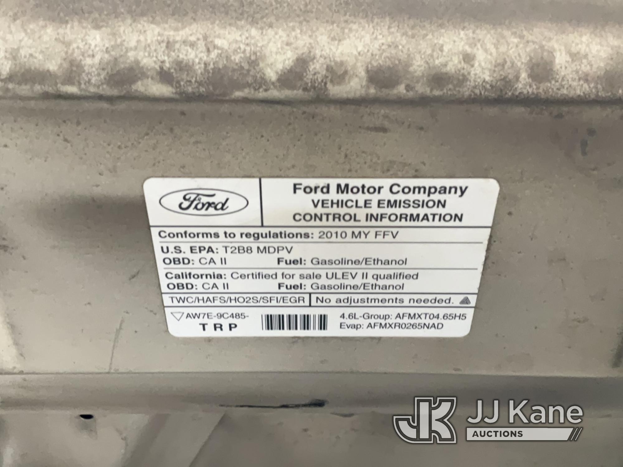 (Jurupa Valley, CA) 2010 Ford E150 Cargo Van Transmission Issues. Runs & Moves, Passed Smog