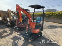 (Jurupa Valley, CA) 2024 AGT LH12R Mini Hydraulic Excavator, bkt, ripper, 2 ft 8 in. stick, aux hyd,