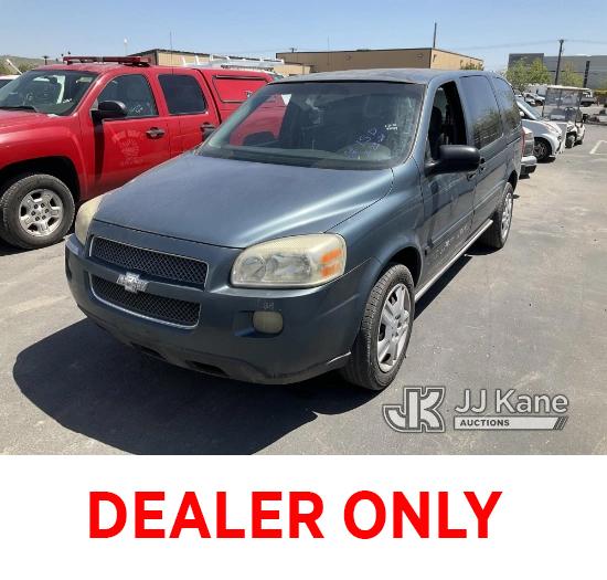 (Jurupa Valley, CA) 2007 Chevrolet Uplander LS Extended Sports Van Runs & Moves, Has Check Engine Li