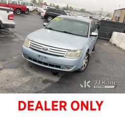 (Jurupa Valley, CA) 2008 Ford Taurus SEL 4-Door Sedan Runs & Moves, Bad Brakes, Paint Damage