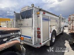 (Jurupa Valley, CA) 2001 HME Inc Pumper/Fire Truck, Model # 4465900 Runs, Drive Shaft Disconnected,