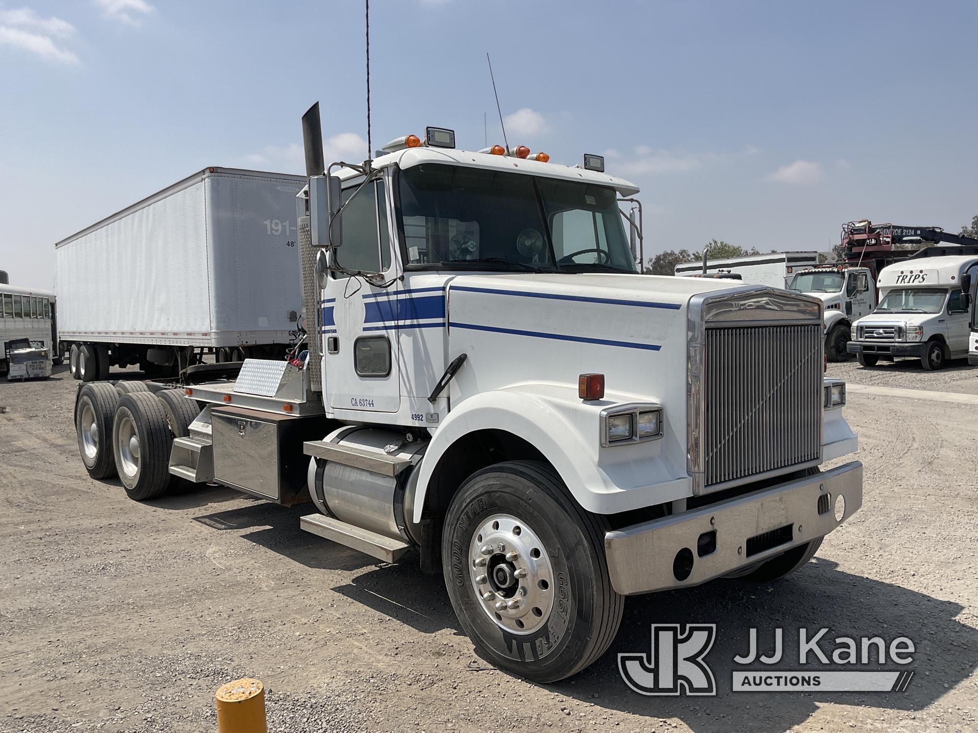 (Jurupa Valley, CA) 1992 WhiteGMC T/A Truck Tractor Runs & Moves