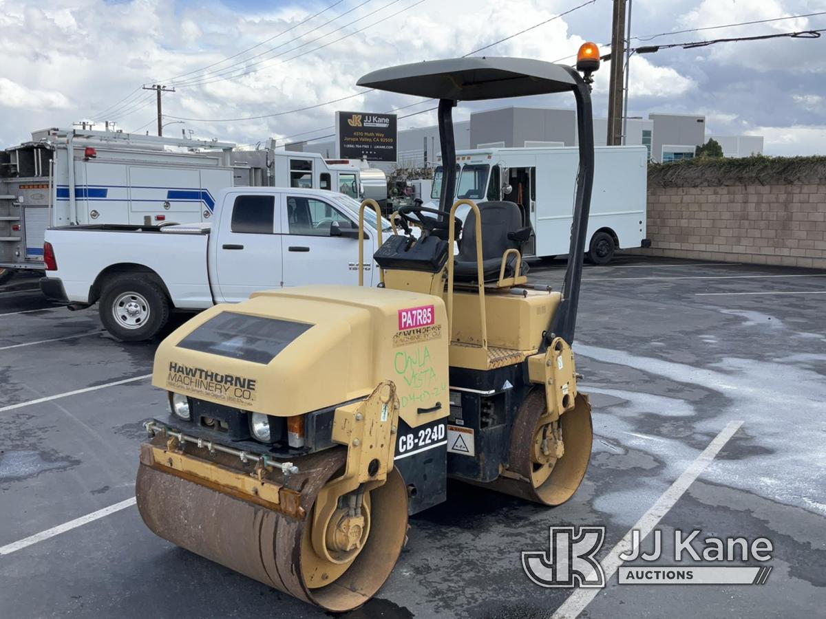 (Jurupa Valley, CA) Caterpillar Double-Drum Roller Runs & Operates