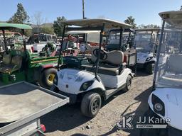 (Jurupa Valley, CA) 2011 Yamaha Golf Cart Runs & Moves, No Key Needed To Operate, True Hours Unknown