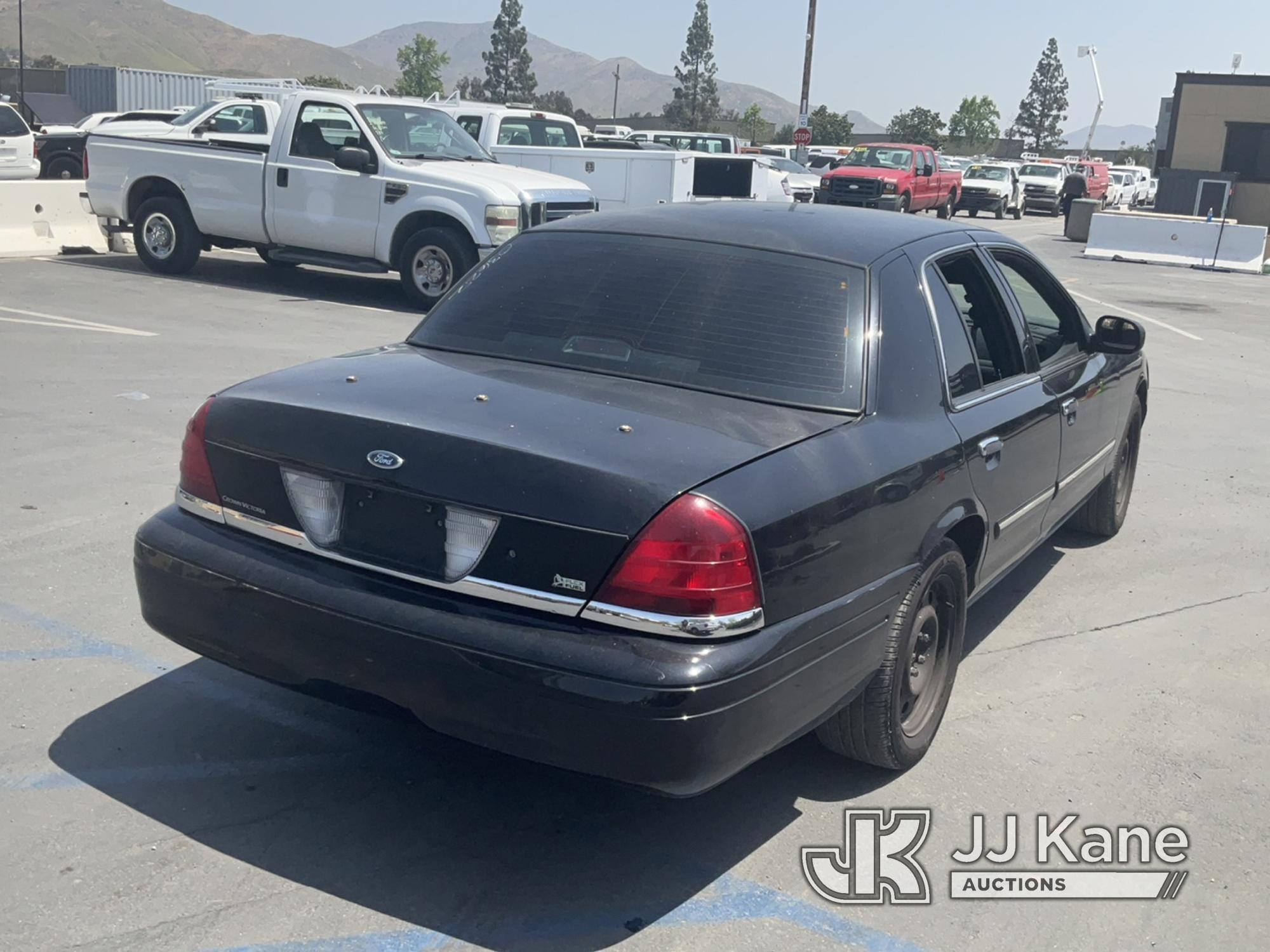 (Jurupa Valley, CA) 2010 Ford Crown Victoria Police Interceptor 4-Door Sedan Runs & Moves, Missing S