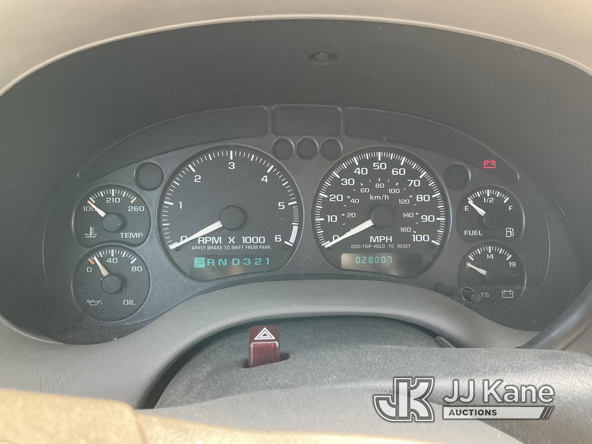 (Jurupa Valley, CA) 2002 Chevrolet S10 Extended-Cab Pickup Truck Cranks Does Not Start