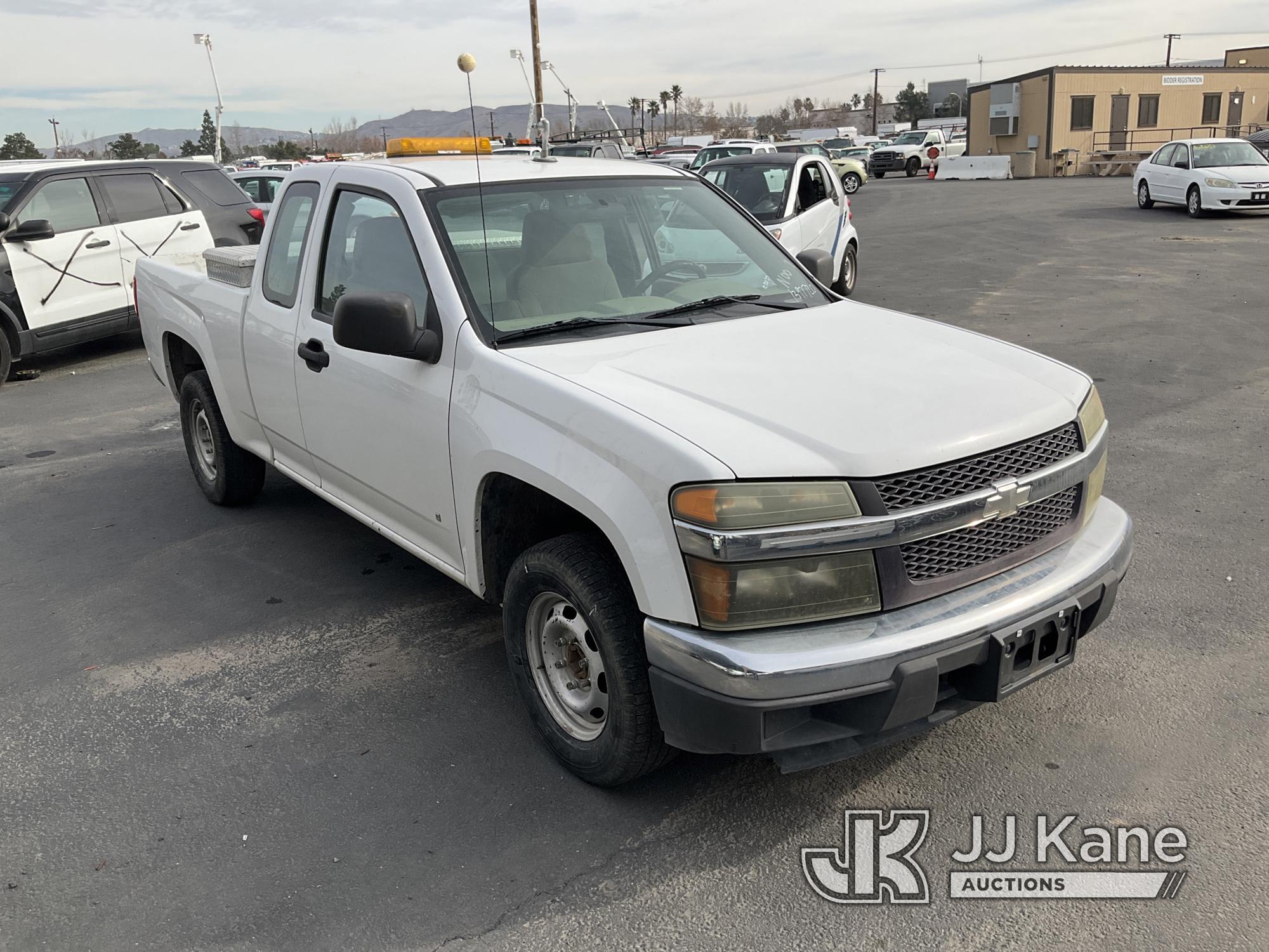 (Jurupa Valley, CA) 2006 Chevy Colorado Extended-Cab Pickup Truck Runs & Moves, Runs Rough, Check En