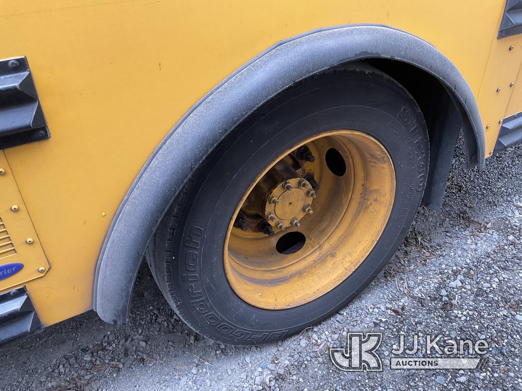 (Jurupa Valley, CA) 2009 Chevrolet C5500 School Bus Not Running, Stripped Of Parts