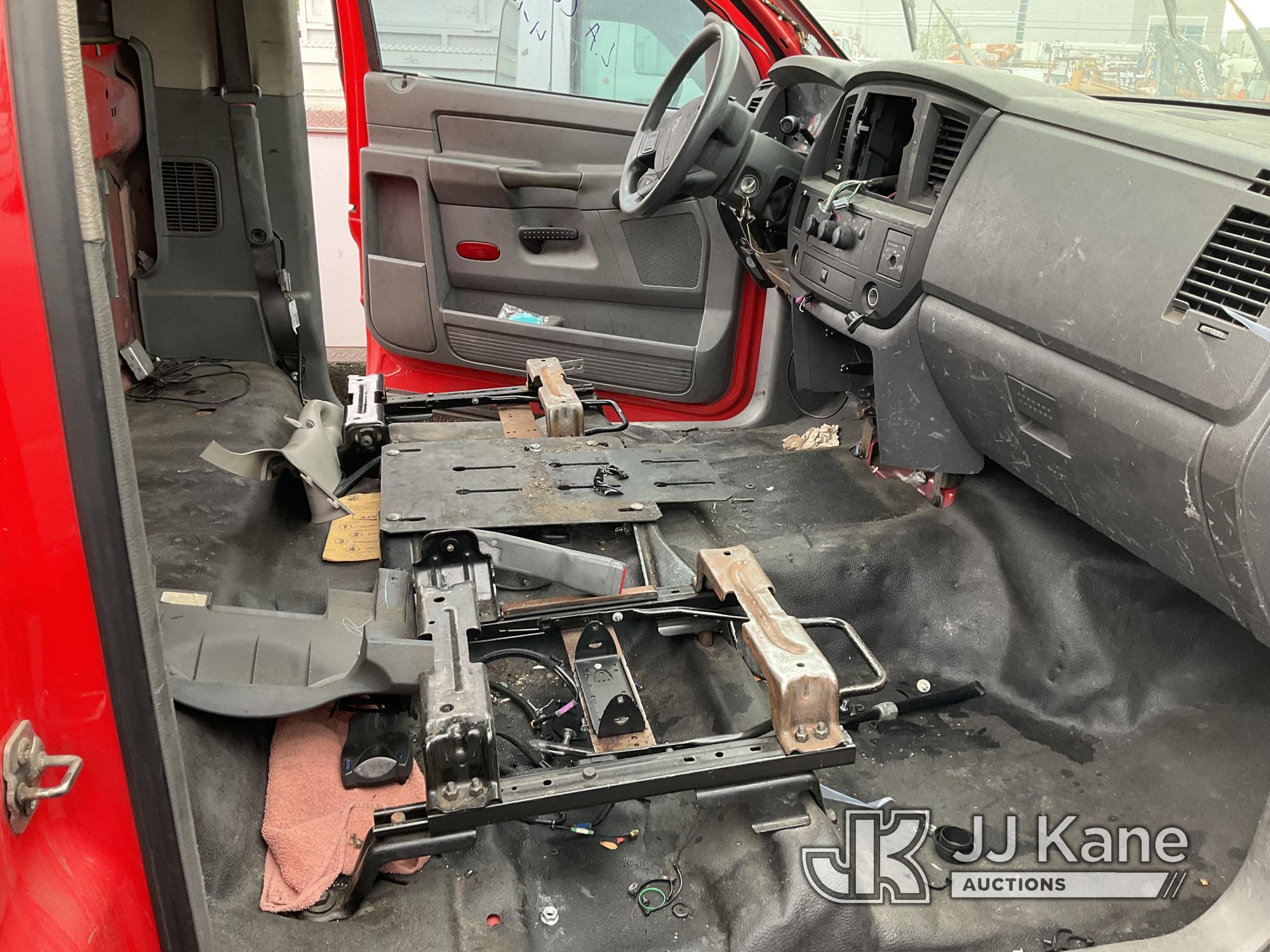 (Jurupa Valley, CA) 2010 Dodge RAM 3500 Service Truck Not Running, Front End Wrecked, Check Engine L