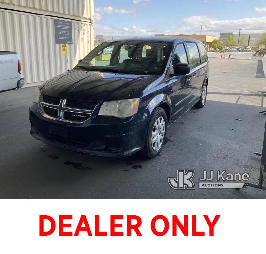 (Jurupa Valley, CA) 2014 Dodge Grand Caravan SE Sports Van Runs, Has Bad Transmission, Must Be Towed