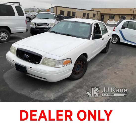 (Jurupa Valley, CA) 2009 Ford Crown Victoria Police Interceptor 4-Door Sedan Runs & Moves, Missing R