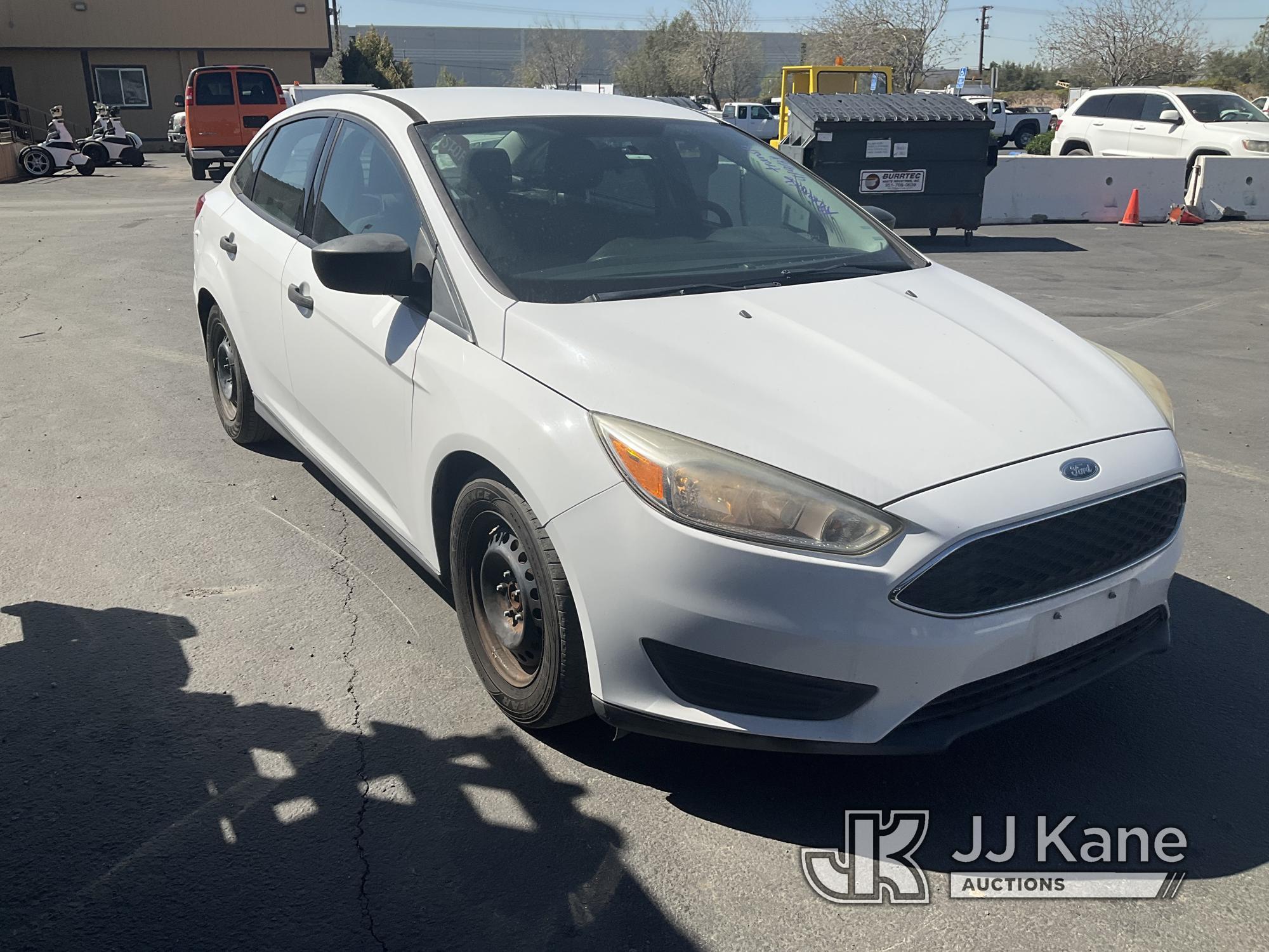 (Jurupa Valley, CA) 2016 Ford Focus 4-Door Sedan Runs & Moves, Check Engine Light On