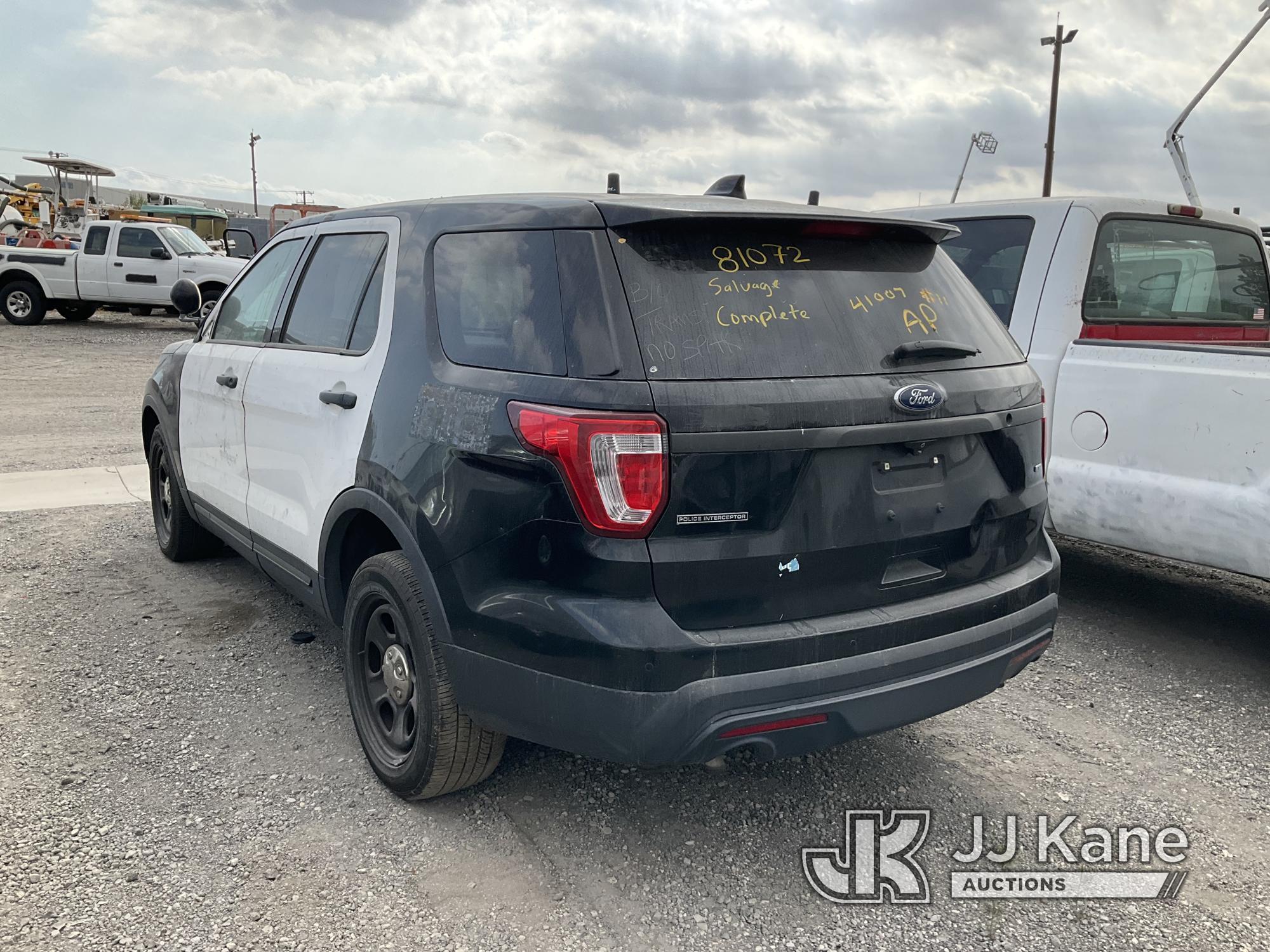 (Jurupa Valley, CA) 2016 Ford Explorer AWD Police Interceptor 4-Door Sport Utility Vehicle Not Runni