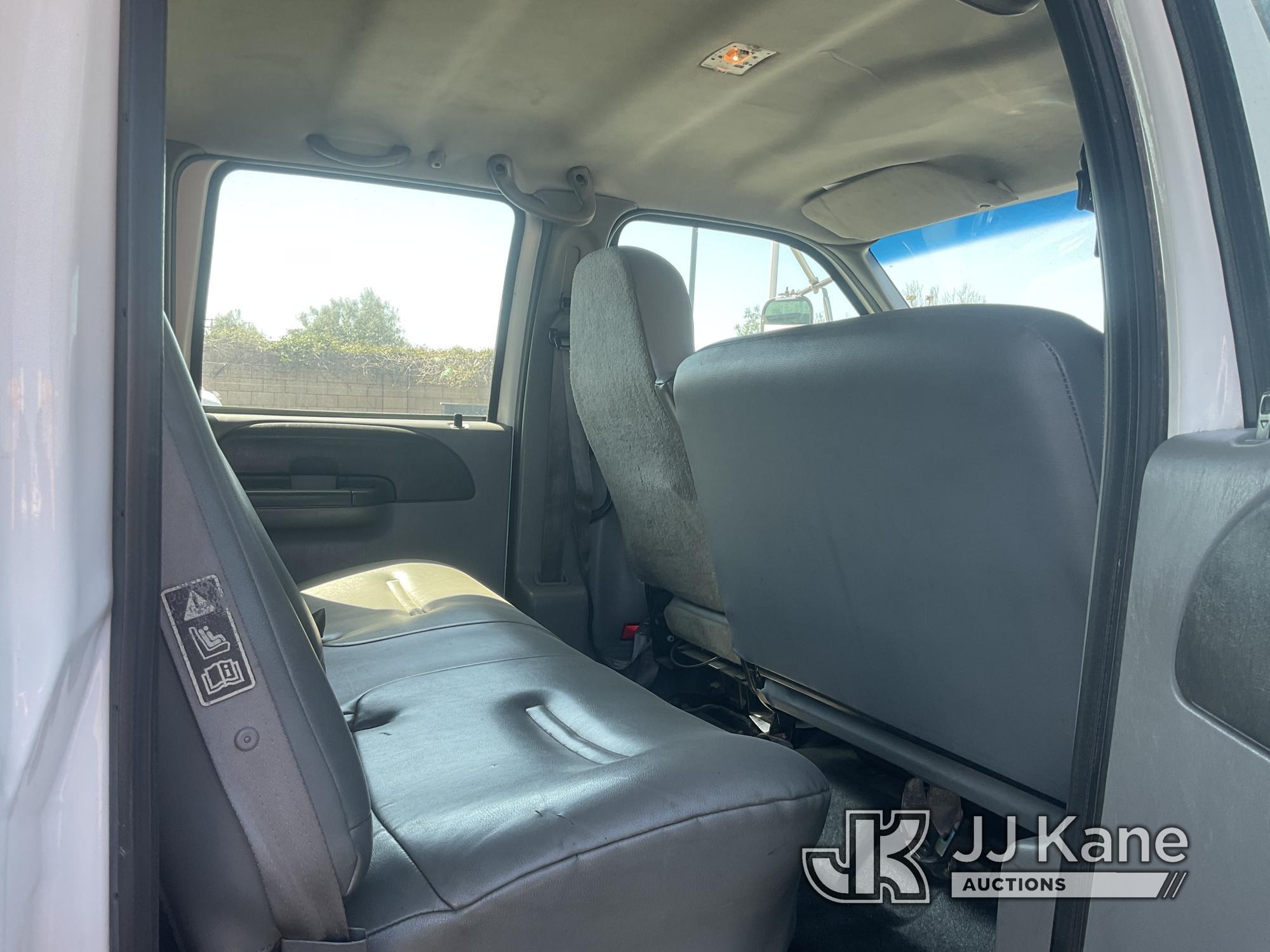 (Jurupa Valley, CA) 2007 Ford F650 Crew Cab Van Body Truck Not Running, Condition Unknown) (Has Elec