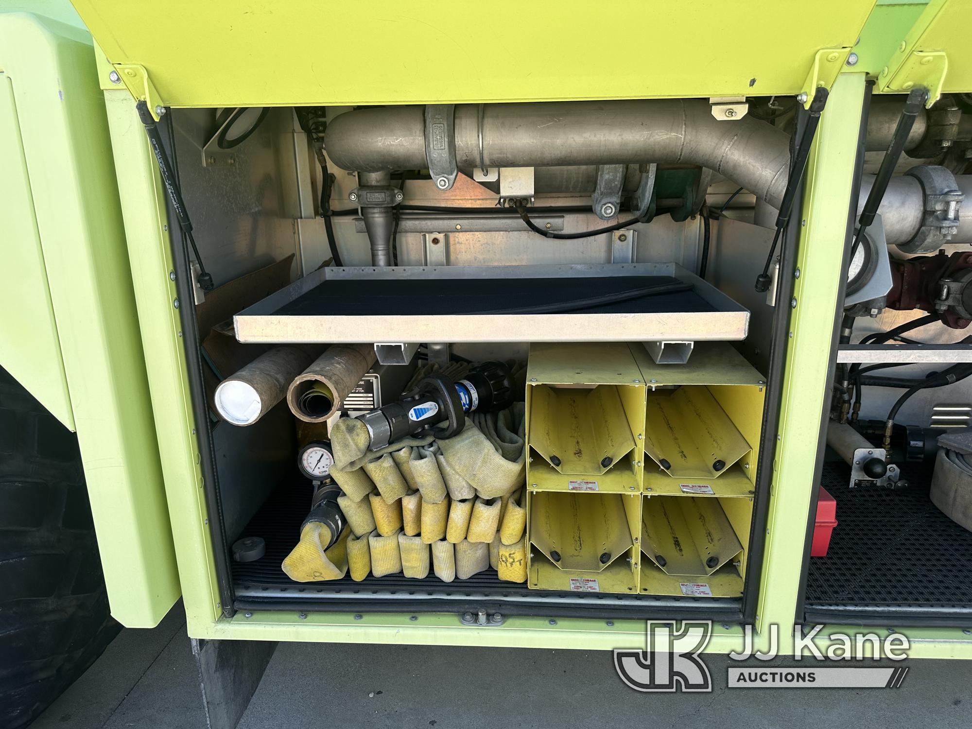 (San Luis Obispo, CA) 1996 Oshkosh 4x4 ARFF Low Tilt T1500 Power Guard 8KW Diesel Generator, 210 Gal