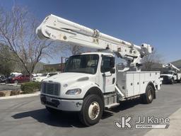 (Jurupa Valley, CA) Altec AA55-MH, Material Handling Bucket Truck rear mounted on 2017 Freightliner