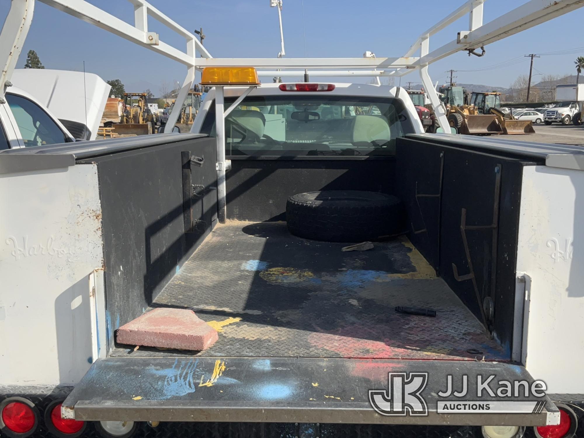 (Jurupa Valley, CA) 2008 GMC Sierra 2500HD Service Truck Not Running, Ignition Switch Will Not Turn,