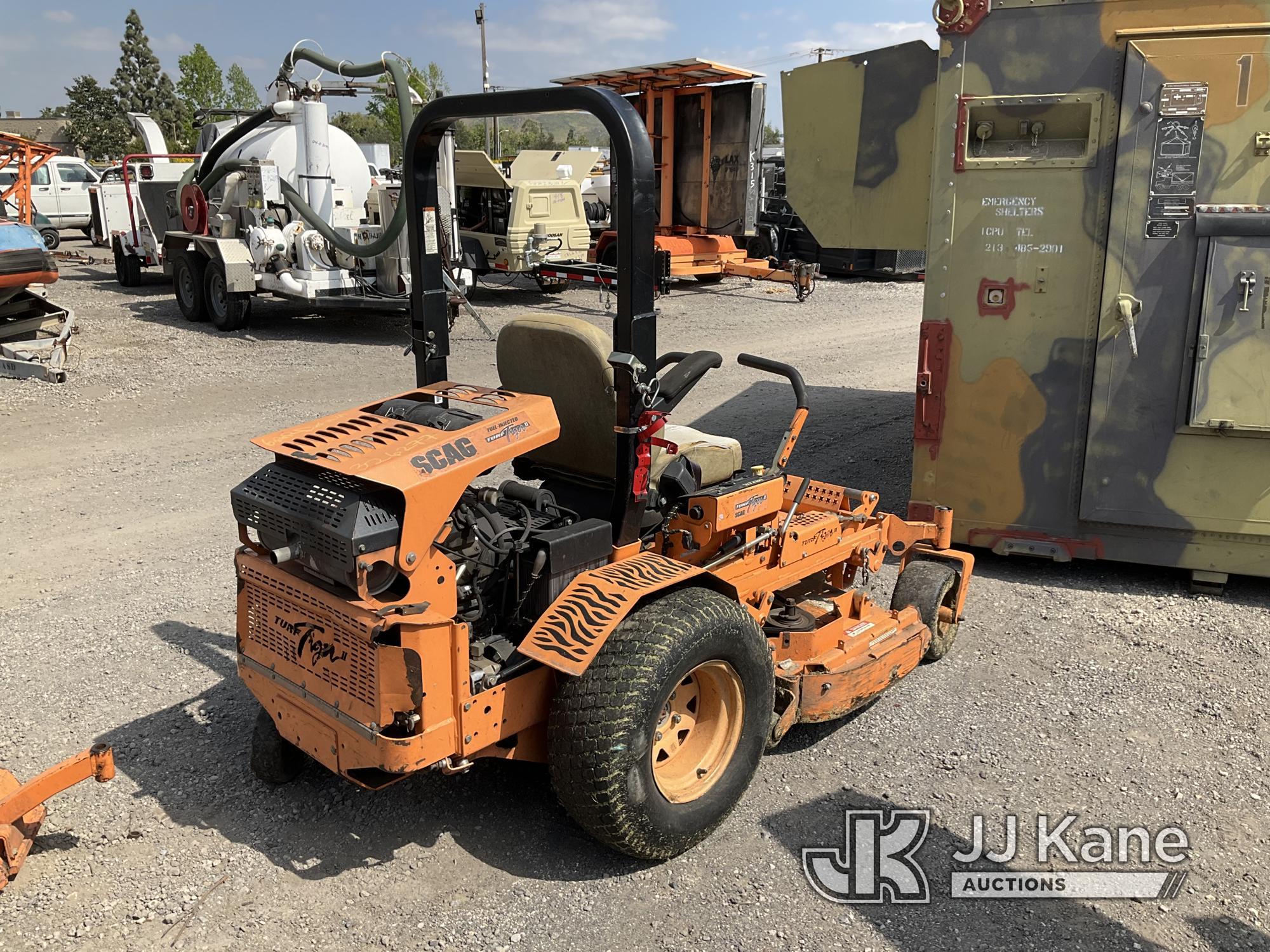 (Jurupa Valley, CA) Scag Turf Tiger 2 Zero Turn Riding Mower Not Running, True Hours Unknown