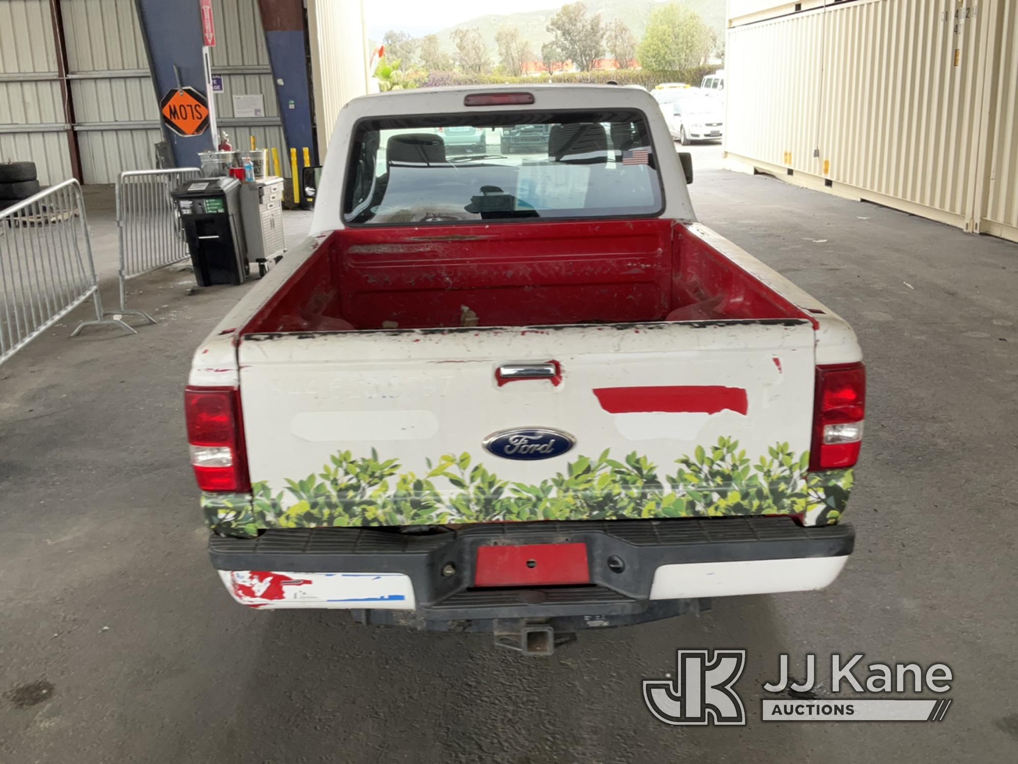 (Jurupa Valley, CA) 2010 Ford Ranger Extended-Cab Pickup Truck Runs & Moves, Runs Rough , Paint Dama