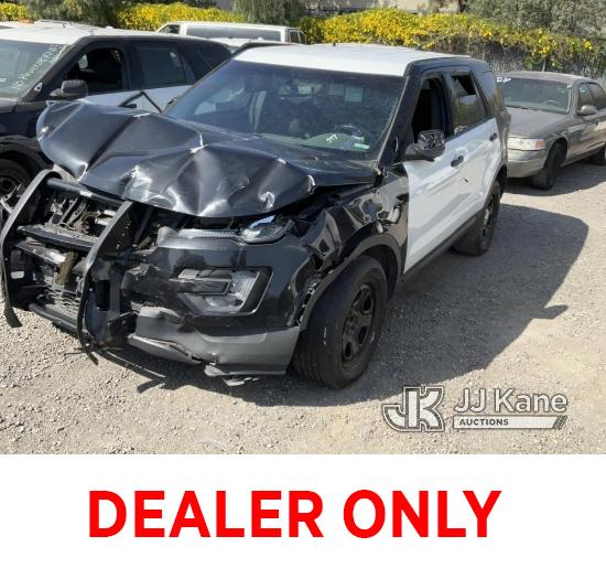 (Jurupa Valley, CA) 2019 Ford Explorer AWD Police Interceptor Sport Utility Vehicle Not Running , No