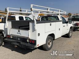 (Jurupa Valley, CA) 2008 GMC Sierra 2500HD Service Truck Not Running, Ignition Switch Will Not Turn,