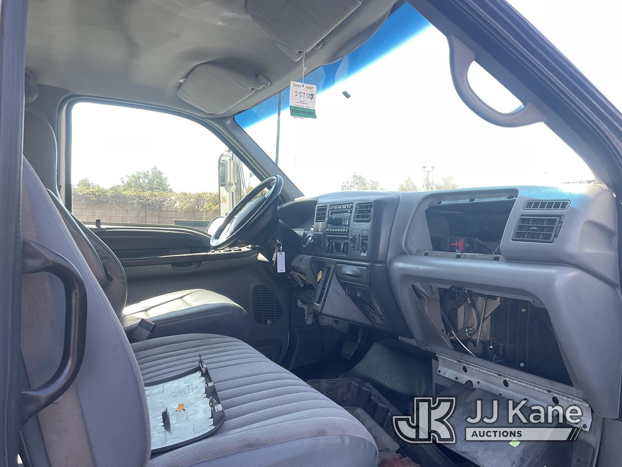 (Jurupa Valley, CA) 2007 Ford F650 Crew Cab Van Body Truck Not Running, Condition Unknown) (Has Elec