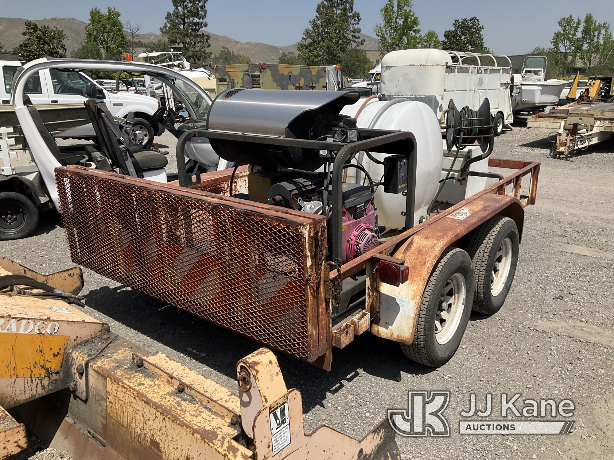 (Jurupa Valley, CA) 1994 Carson SU10 Pressure Washer Water Tank Trailer Not Running, Trailer Length: