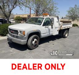 (Jurupa Valley, CA) 2001 GMC Sierra 3500 Cab & Chassis Runs & Moves, Failed Smog