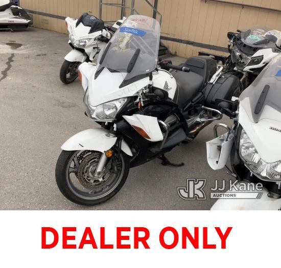 (Jurupa Valley, CA) 2013 Honda ST1300PA Motorcycle Not Running , No key