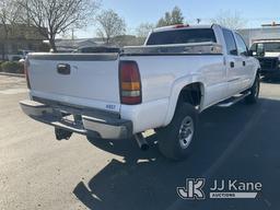 (Jurupa Valley, CA) 2006 GMC Sierra 3500 4x4 Crew-Cab Pickup Truck Runs & Moves, ABS Light Is On