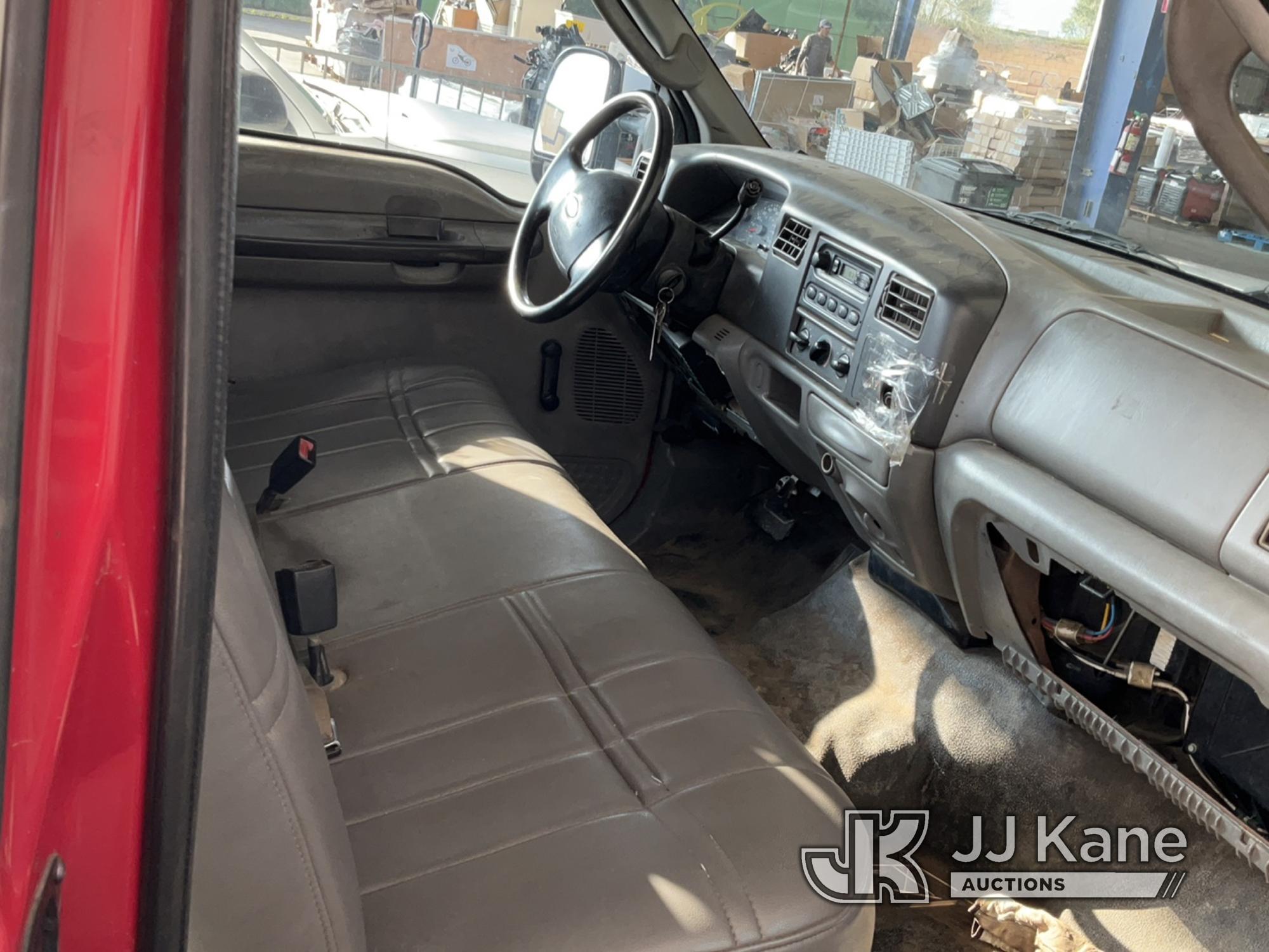 (Jurupa Valley, CA) 2003 Ford F250 Pickup Truck Runs & Moves, Paint Damage, Left Rear Damage