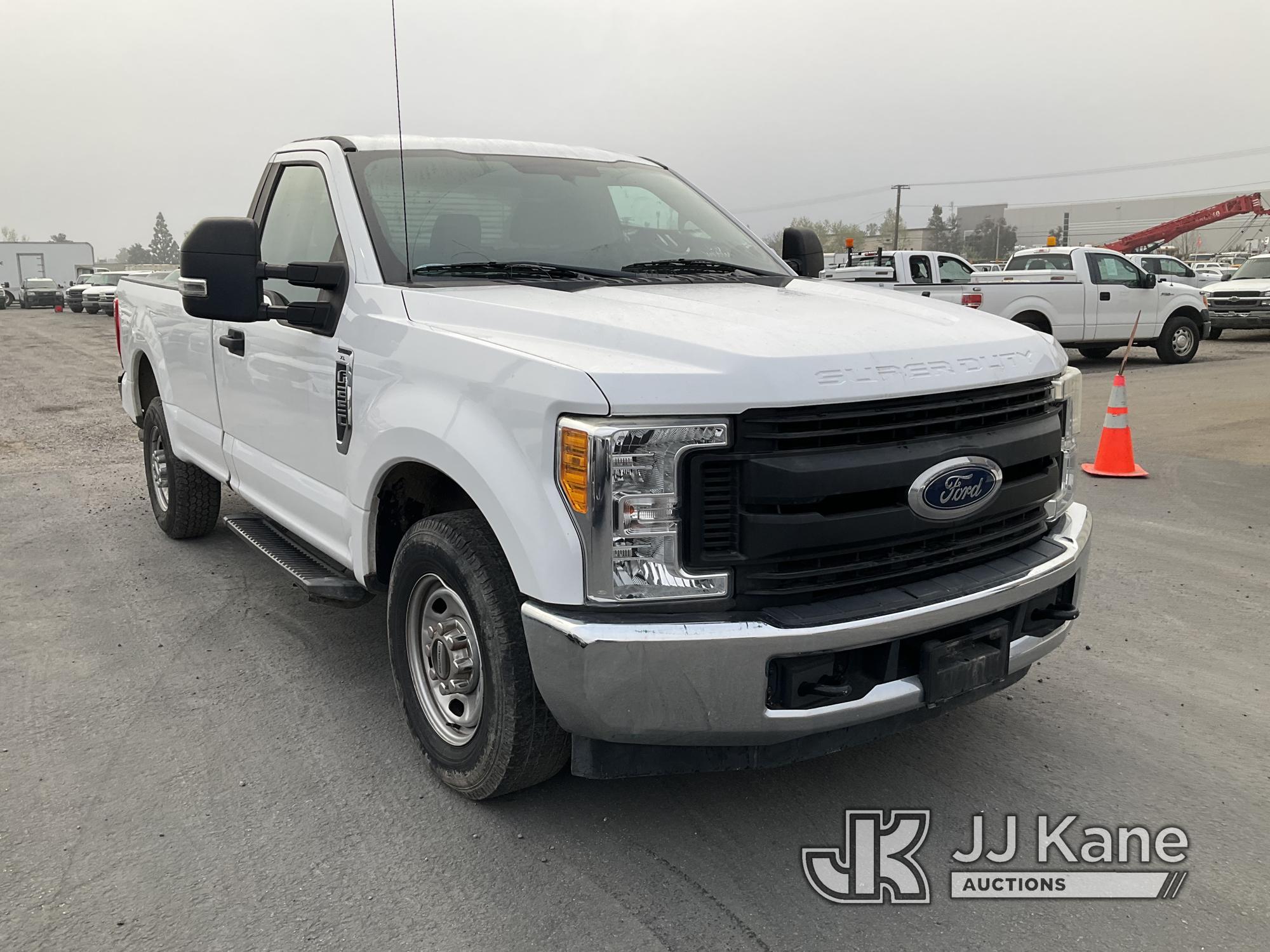 (Jurupa Valley, CA) 2017 Ford F-250 SD Regular Cab Pickup 2-DR Runs & Moves, Interior Is Melted, Fro