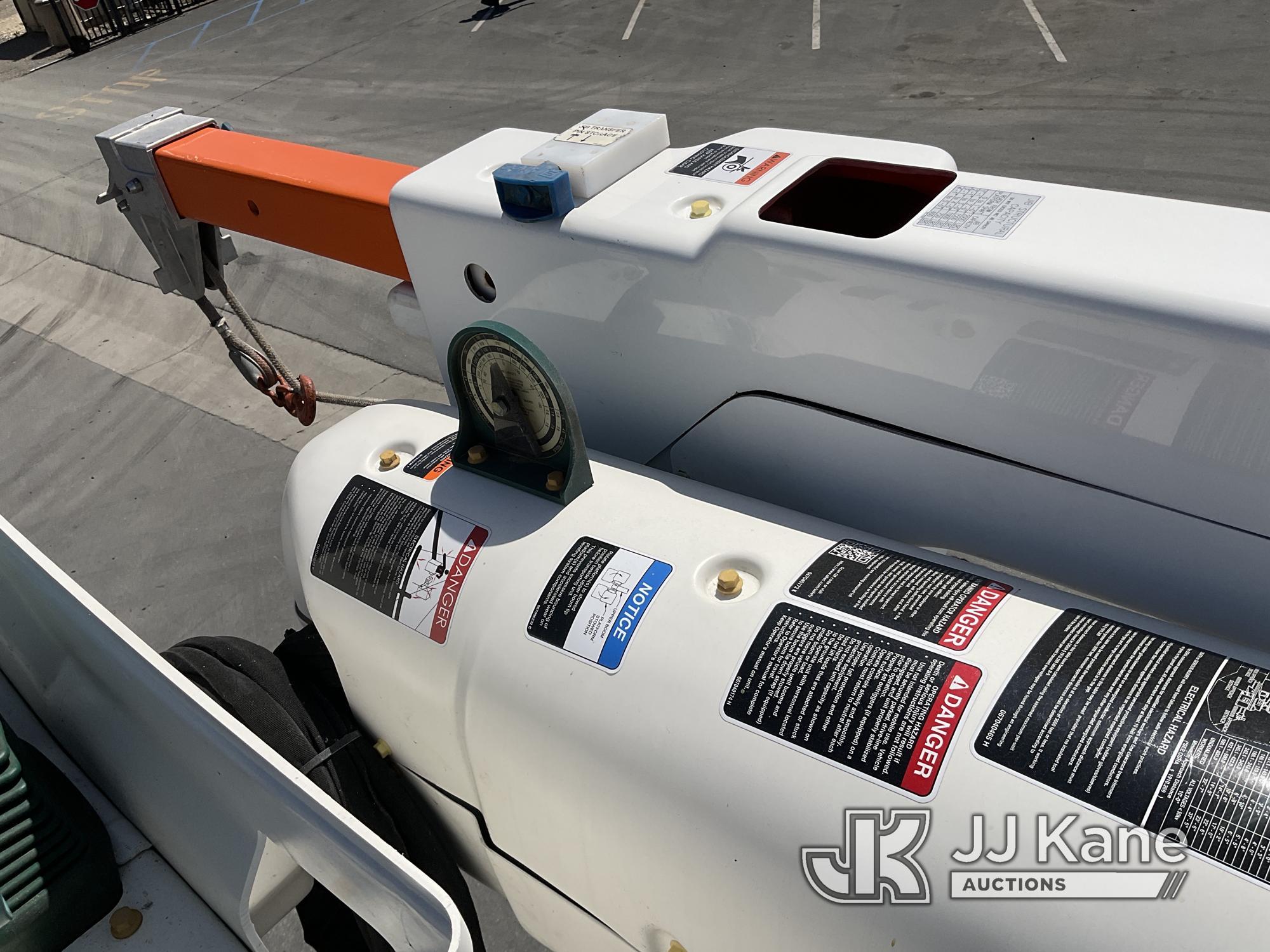 (Jurupa Valley, CA) Altec AA55-MH, Material Handling Bucket Truck rear mounted on 2017 Freightliner