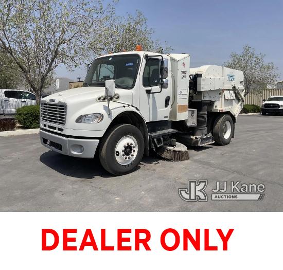 (Jurupa Valley, CA) 2011 Freightliner M2 106 Street Sweeper Runs & Moves, Engine Runs Rough With Whi