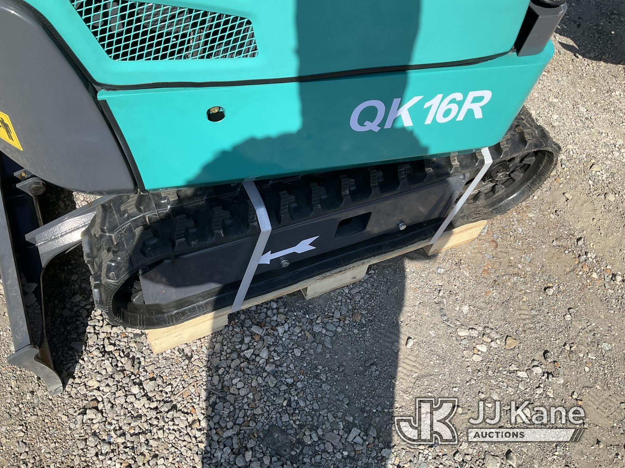 (Jurupa Valley, CA) 2024 AGT QK16R Mini Hydraulic Excavator, bkt, ripper, 2 ft 8 in. stick, aux hyd,