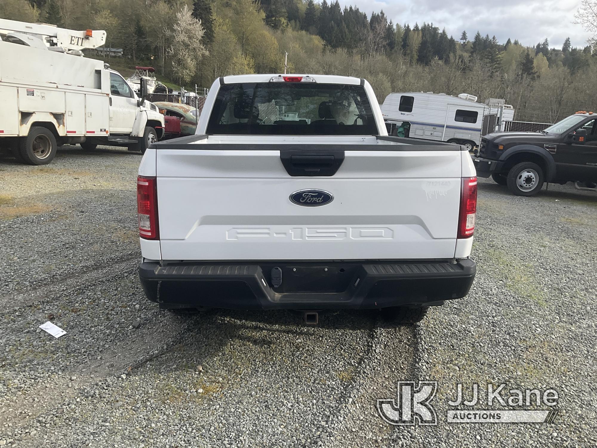 (Eatonville, WA) 2016 Ford F150 4x4 Extended-Cab Pickup Truck Not Running, Condition Unknown, Wrecke