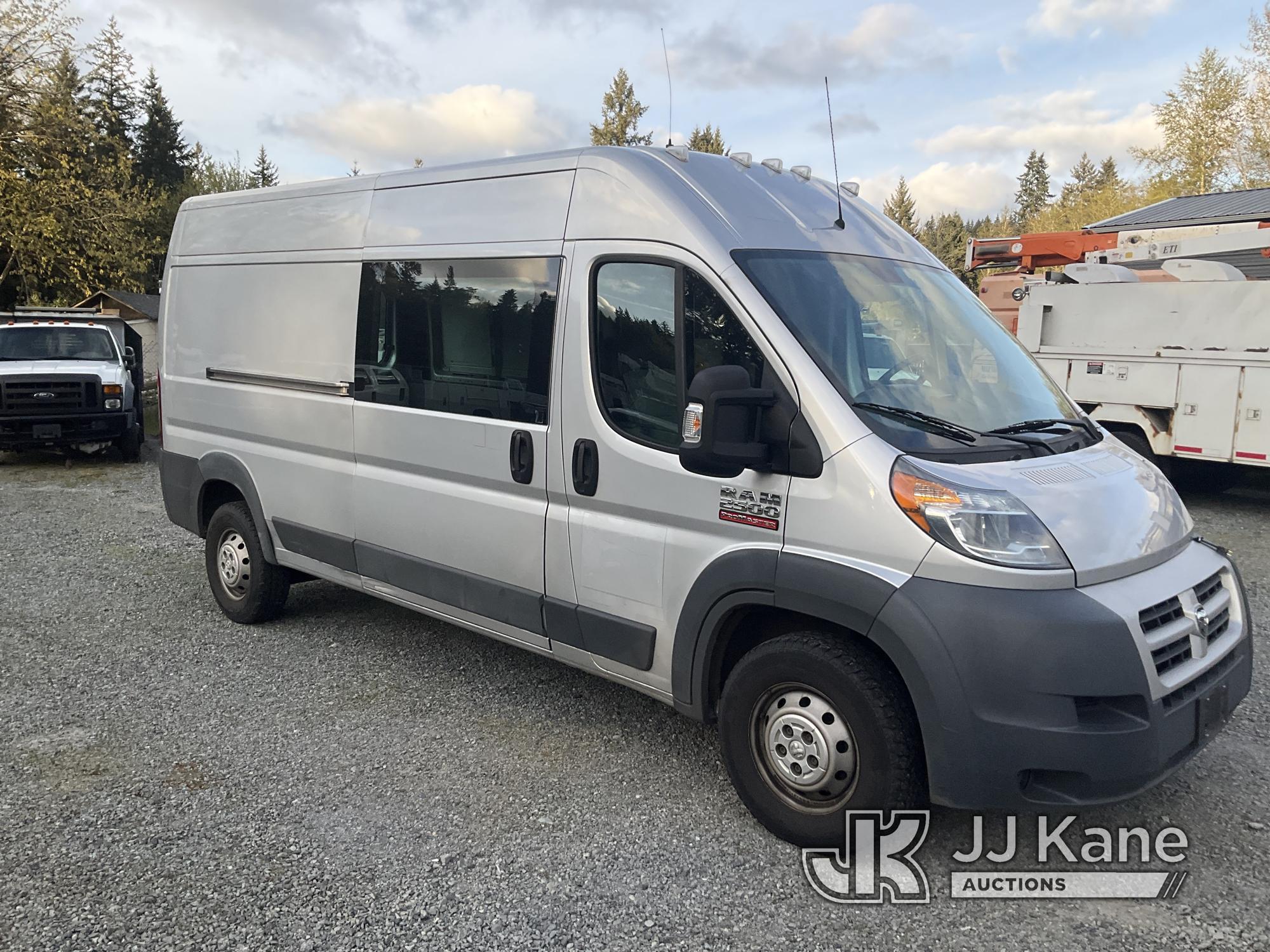 (Eatonville, WA) 2014 Dodge 2500 Cargo Van Runs & Moves) (Jump to Start