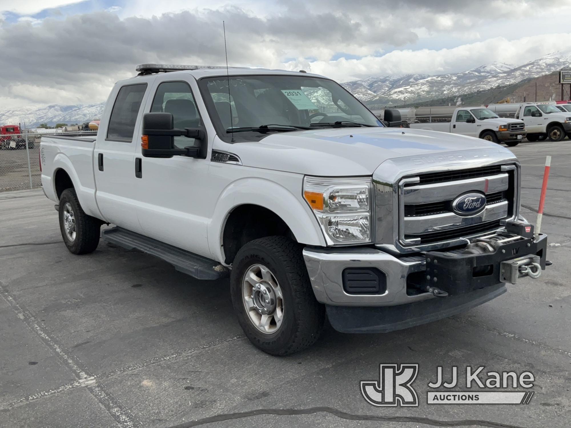 (Salt Lake City, UT) 2015 Ford F250 4x4 Crew-Cab Pickup Truck Runs & Moves