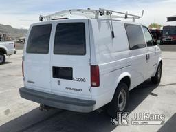 (Salt Lake City, UT) 2000 Chevrolet Astro AWD Cargo Van Not Running, Condition Unknown