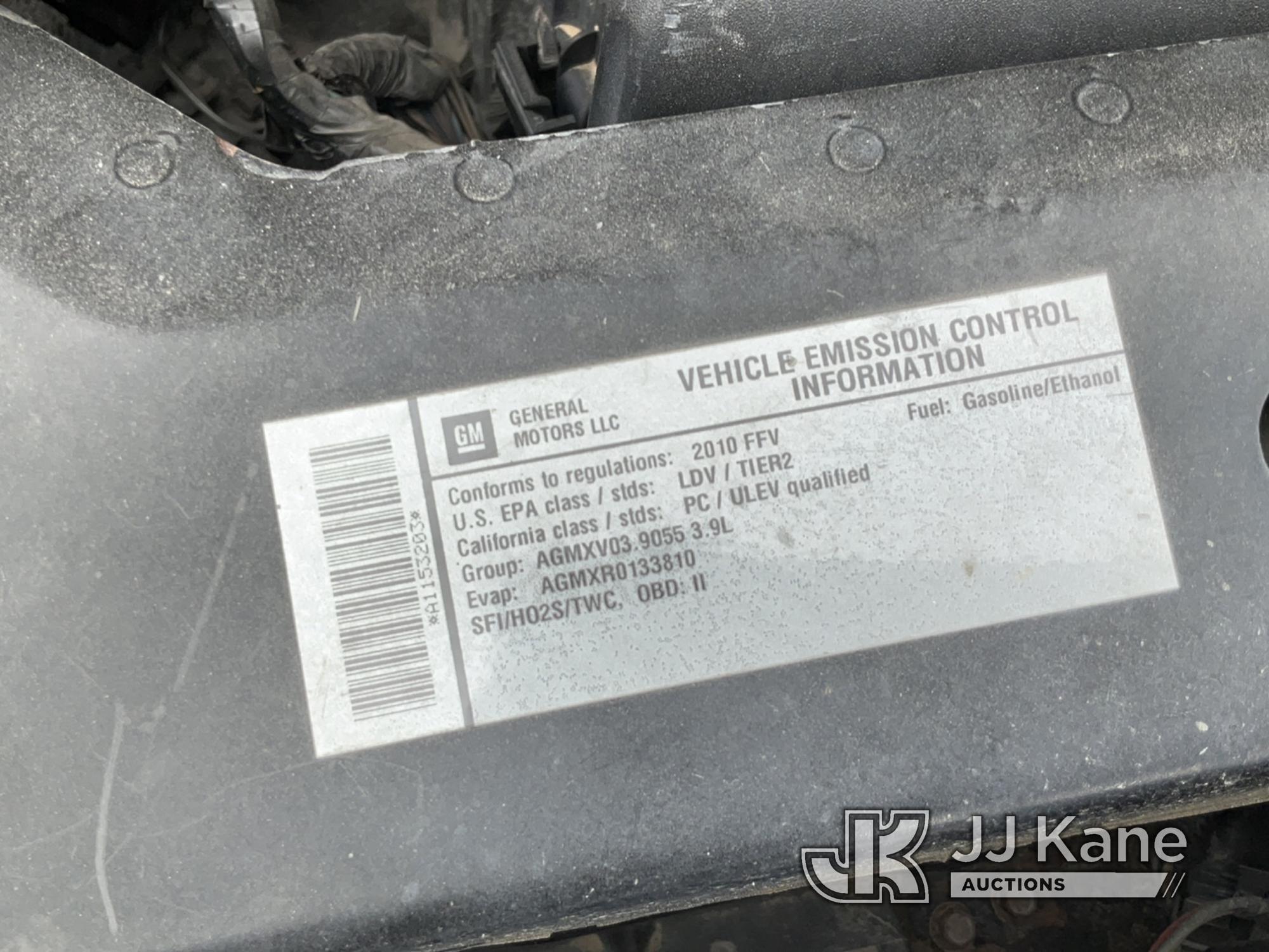 (Salt Lake City, UT) 2010 Chevrolet Impala 4-Door Sedan Bad Head Gasket, Condition Unknown, Airbag L