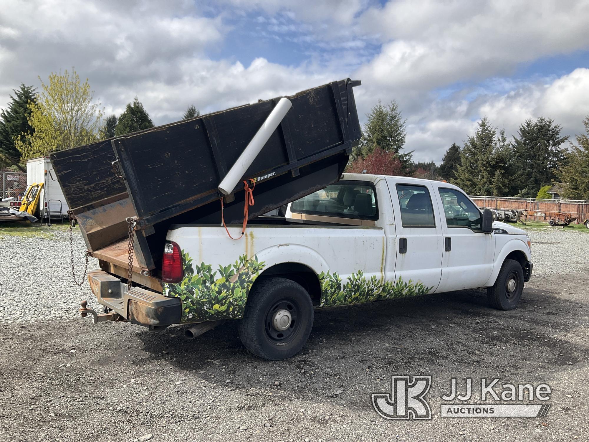 (Tacoma, WA) 2015 Ford F350 Crew-Cab Pickup Truck Not Running, Condition Unknown) (Truck Will Not St