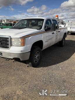 (Keenesburg, CO) 2011 GMC Sierra 2500HD 4x4 Crew-Cab Pickup Truck Runs & Moves) (Check Engine Light