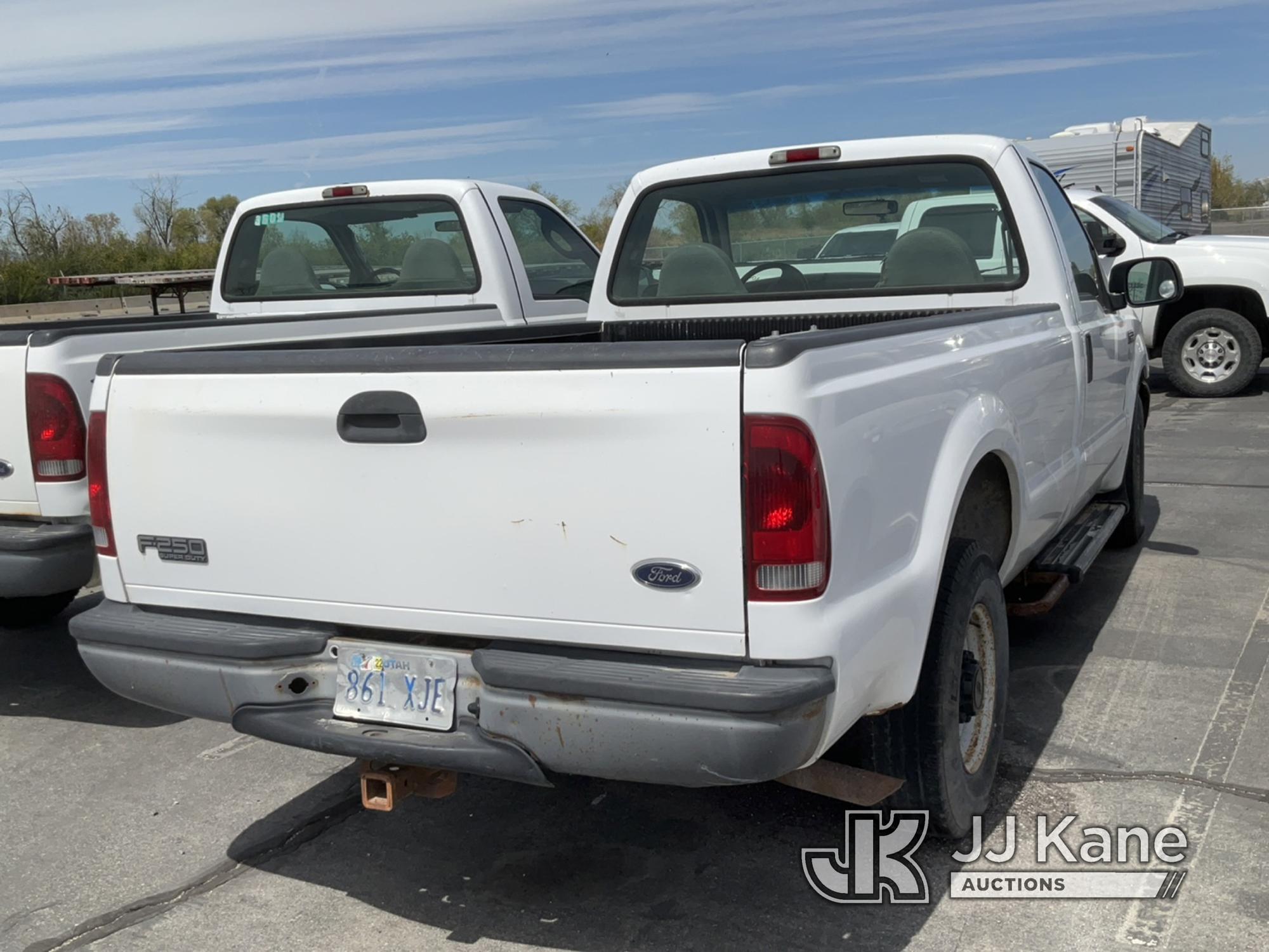 (Salt Lake City, UT) 2001 Ford F250 Pickup Truck Not Running, Condition Unknown, No Key