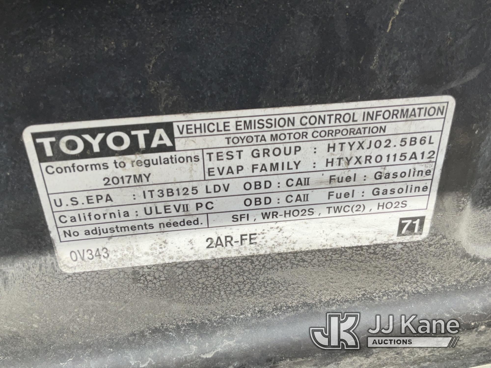 (Salt Lake City, UT) 2017 Toyota Camry 4-Door Sedan Runs & Moves) (Airbag Light On