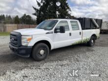 (Tacoma, WA) 2015 Ford F350 Crew-Cab Pickup Truck Not Running, Condition Unknown) (Truck Will Not St
